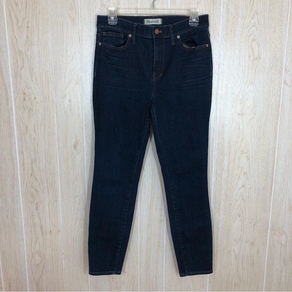 Madewell High Riser Skinny Dark Wash Jeans